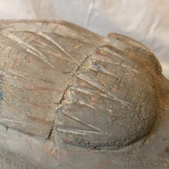 Antique duck decoy 14” long blue winged teal or mallard life sized circa 1949 - Picture 9 of 11